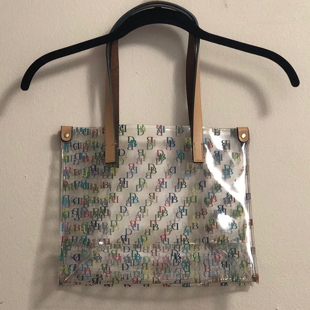 Small clear tote by Dooney and Bourke